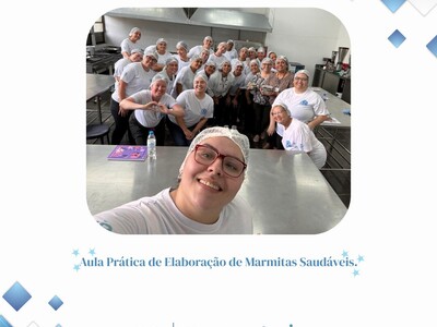 ✨ Aula Prática de Elaboração de Marmitas Saudáveis ✨