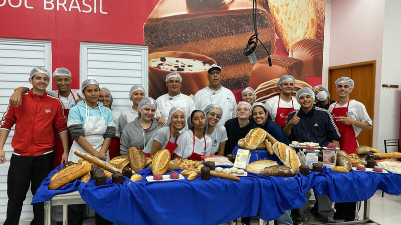 Aula incrível com os chefs Célio e Almir! 💡🍞