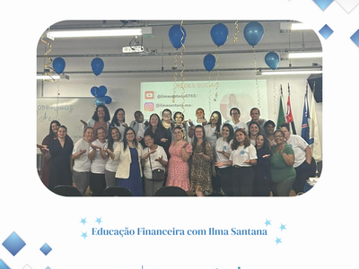 Hoje foi dia de aprender sobre Educação Financeira com Ilma Santana! ✨