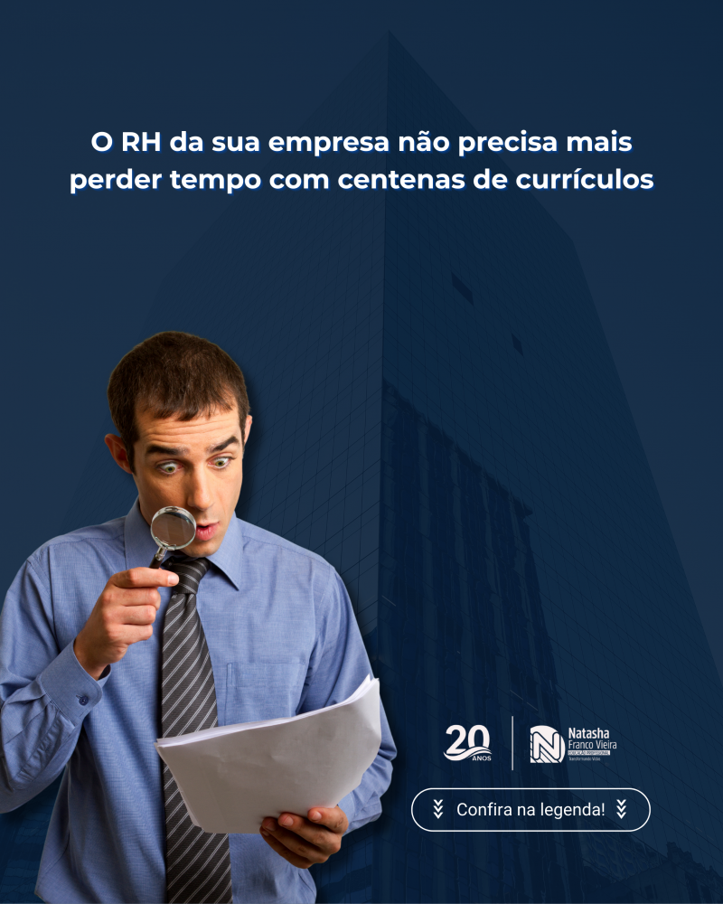 Encontrar o talento certo exige tempo, triagem e olhar clínico. Sabemos que o dia a dia do seu RH é corrido, e é exatamente aqui que a Escola Natasha entra como sua parceira estratégica. 🤝