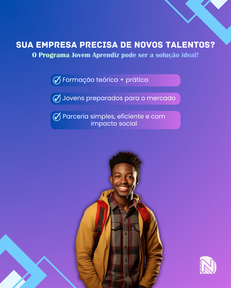 Empresas que investem em jovens, investem no futuro! 🚀