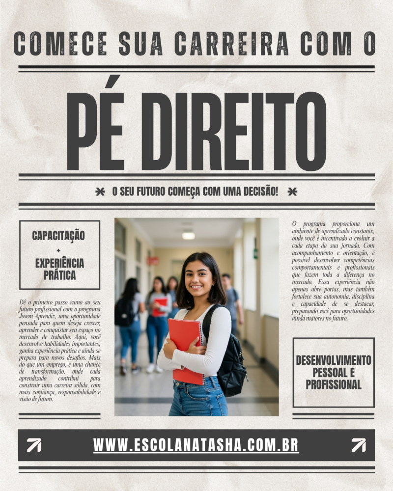 Comece sua carreira com o pé direito! 🚀