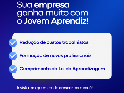 Sua empresa só tem a ganhar com o Jovem Aprendiz! 💼✨
