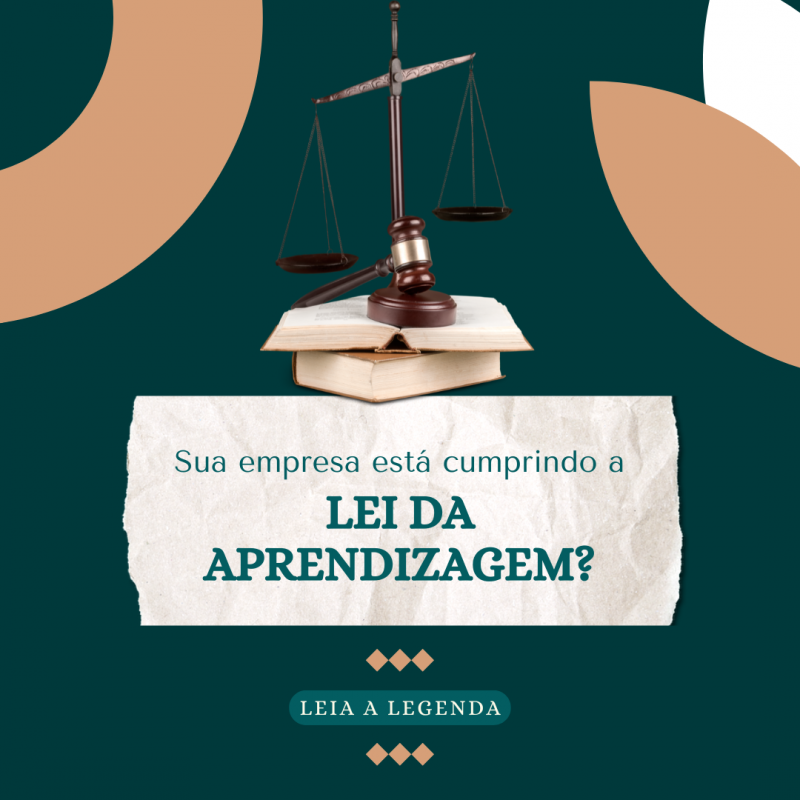 Você sabia que empresas de médio e grande porte têm a obrigatoriedade de contratar jovens aprendizes, conforme a Lei da Aprendizagem? 🤔📑