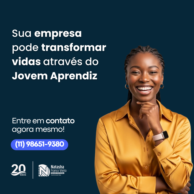 Contratar jovens aprendizes vai muito além de atender à legislação, é um investimento no futuro da sociedade. 💼✨