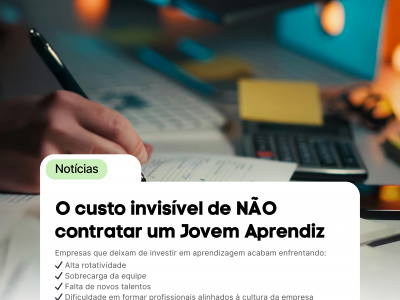 Muitas empresas enxergam o programa Jovem Aprendiz apenas como uma obrigação.