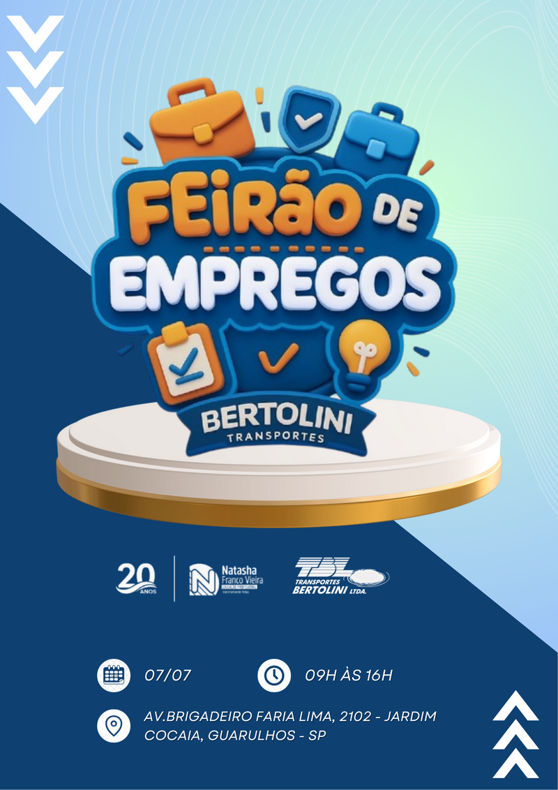Feirão de Empregos Transportes Bertolini