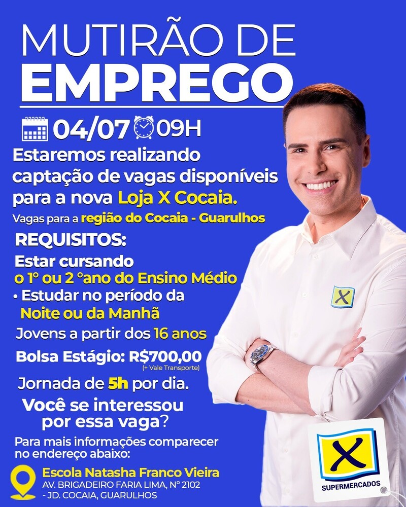 🚨 MUTIRÃO DE EMPREGO 🚨
