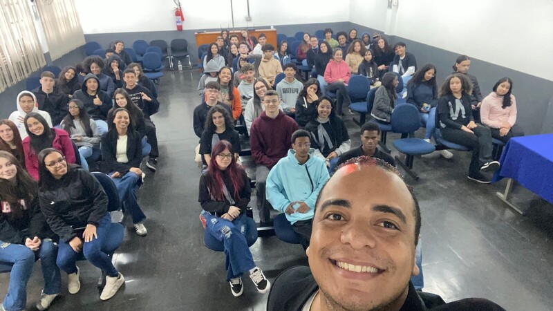 Palestra de Lúcio Kazlauskaites Santos Silva sobre Adaptabilidade. ✨ 🚀